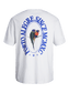 Camiseta oversized estampada blanca -JORMYKONOS