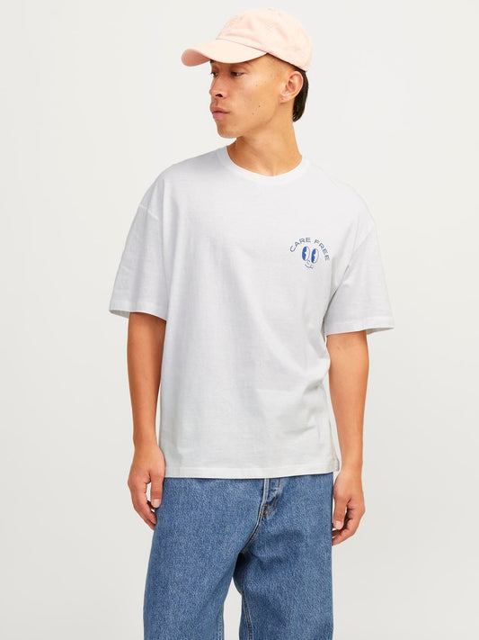 Camiseta oversize estampada blanca - JORFRUTTI