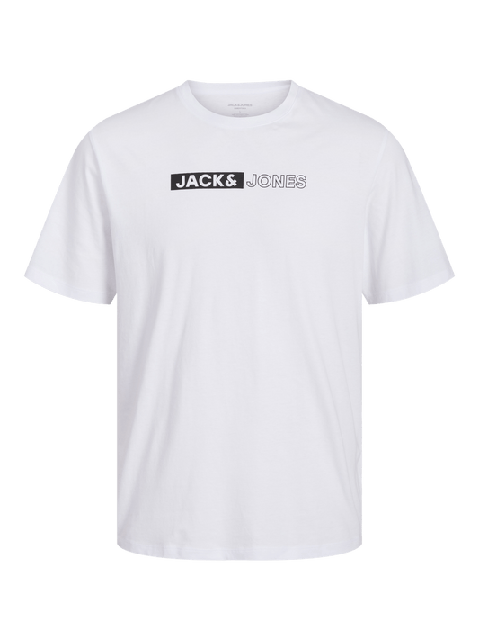 Camiseta con logo blanca - JJECORP LOGO TEE PLAY SS O-NECK NOOS