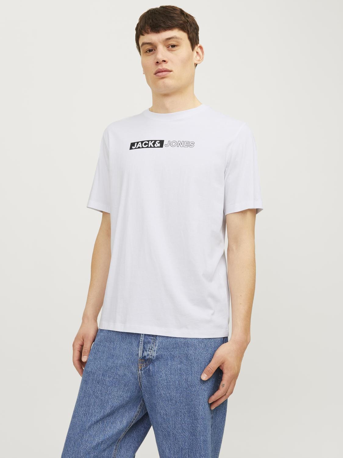 Camiseta con logo blanca - JJECORP LOGO TEE PLAY SS O-NECK NOOS