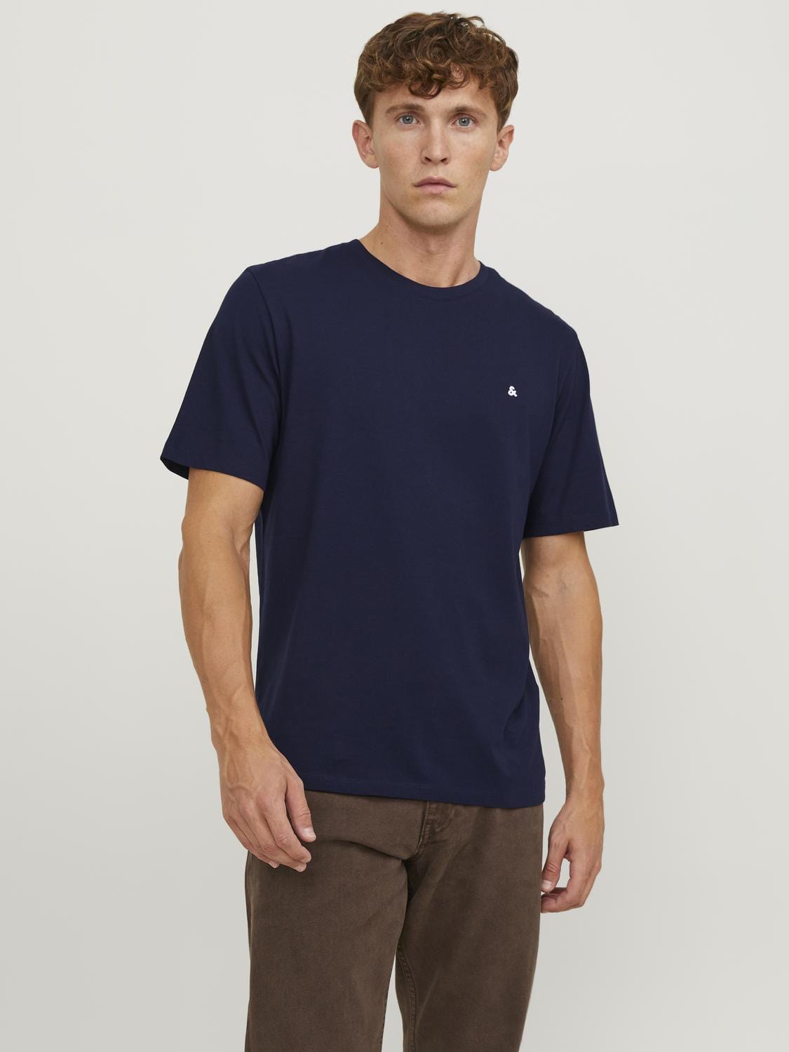 Camiseta de manga corta azul oscuro - JJEPAULOS TEE SS CREW NECK NOOS