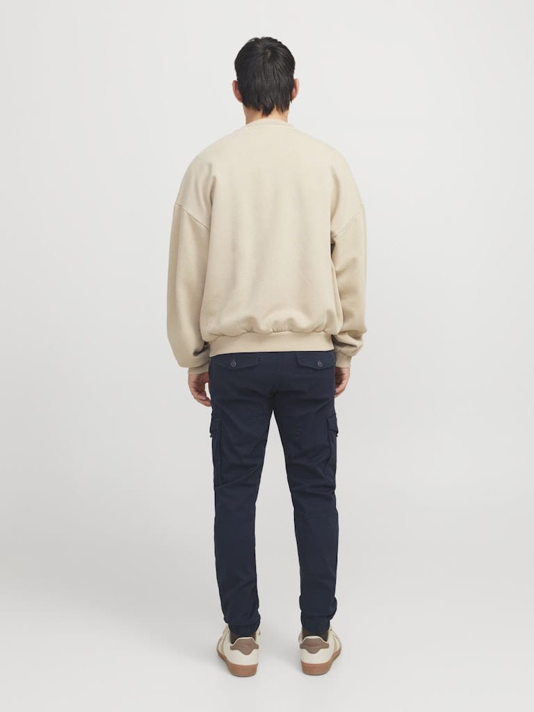 Pantalón Cargo Slim Azul Marino - JJIPAUL JJFLAKE AKM 542 NAVY BLAZER NOOS
