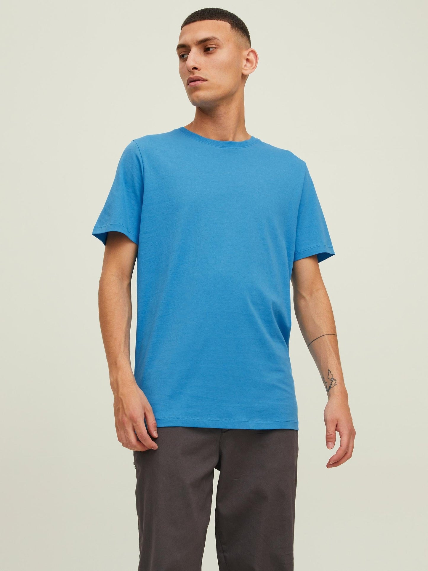 Camiseta de manga corta azul - ORGANIC BASIC