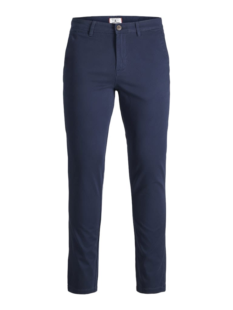 Pantalón Chino ajustado azul oscuro - JPSTMARCO JJBOWIE NOOS