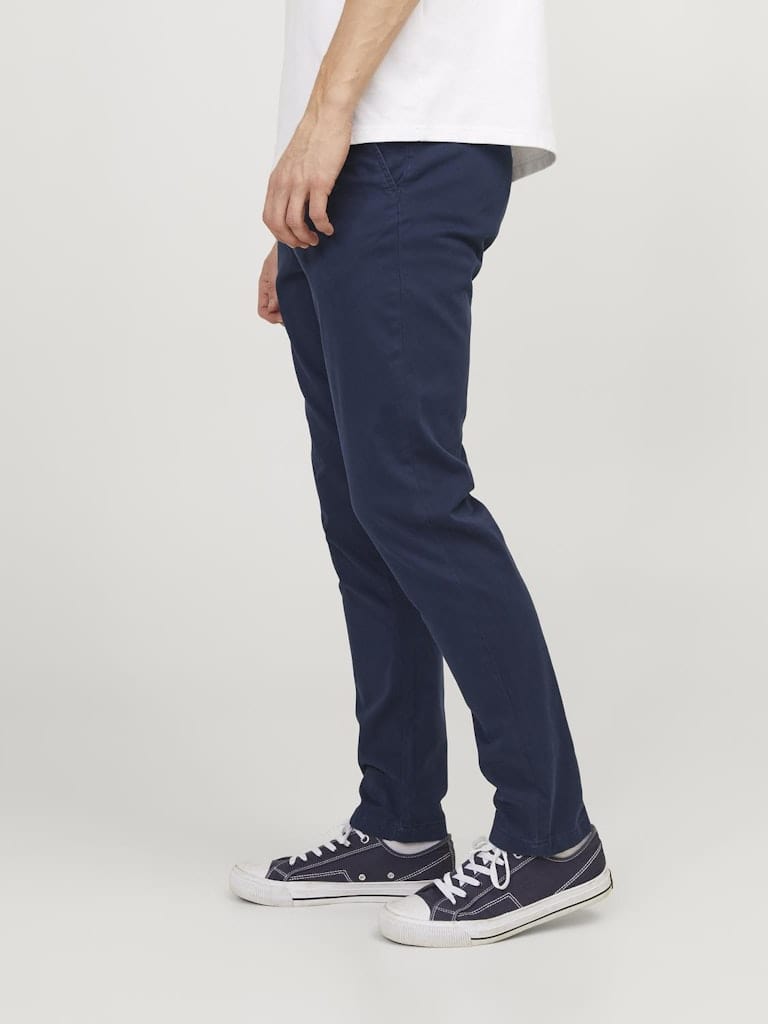 Pantalón Chino ajustado azul oscuro - JPSTMARCO JJBOWIE NOOS