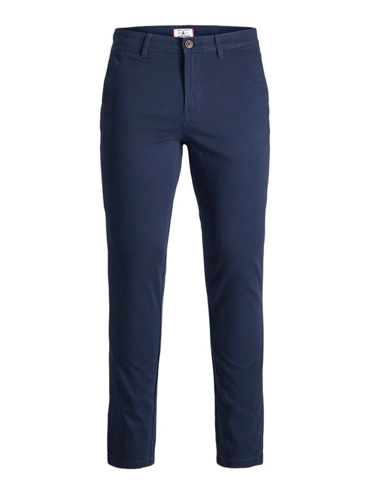 Pantalón Chino ajustado azul oscuro - JPSTMARCO JJBOWIE NOOS