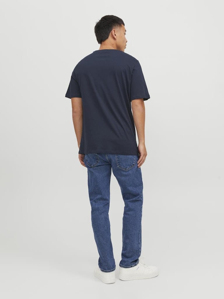 Camiseta azul - JJEORGANIC BASIC TEE SS O-NECK NOOS