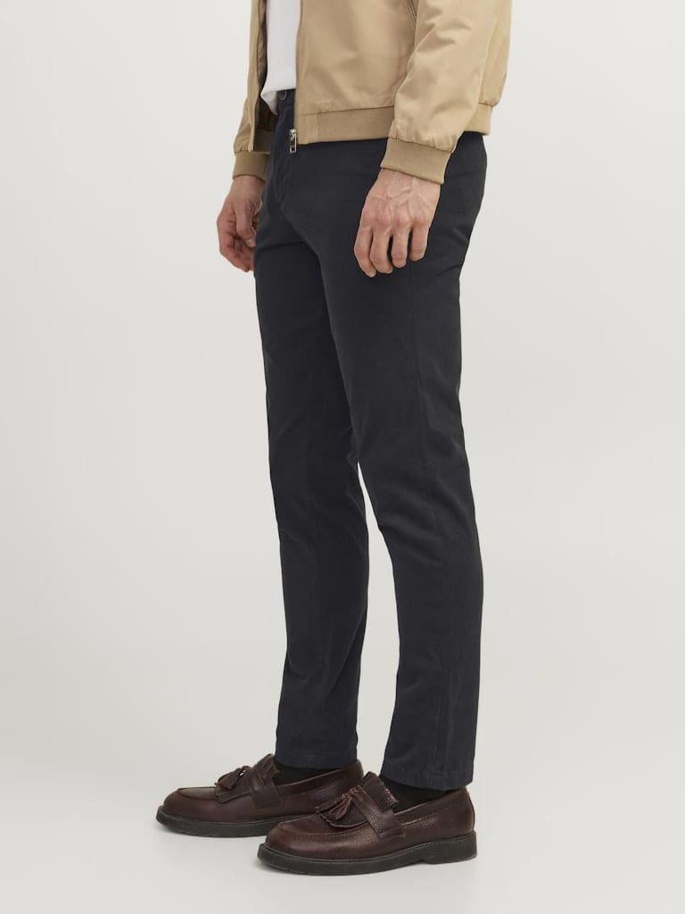 Pantalón chino negro - JPSTMARCO BOWIE SA BLACK NOOS