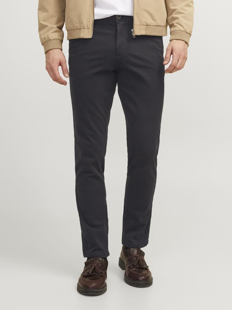 Pantalón chino negro - JPSTMARCO BOWIE SA BLACK NOOS