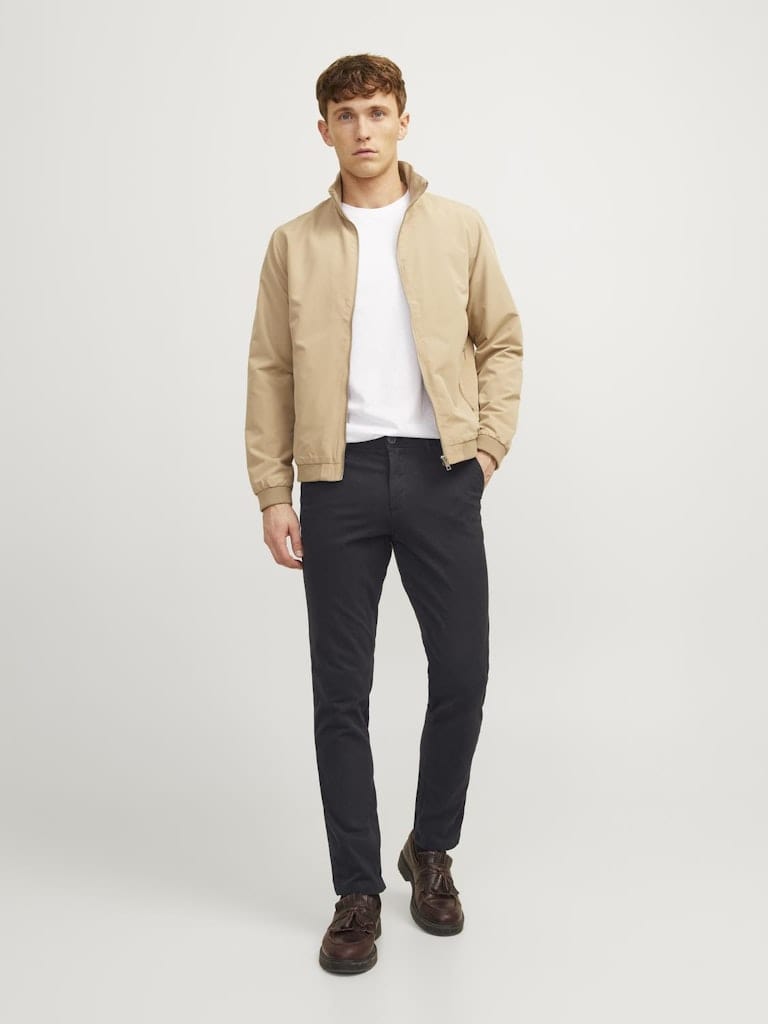 Pantalón chino negro - JPSTMARCO BOWIE SA BLACK NOOS