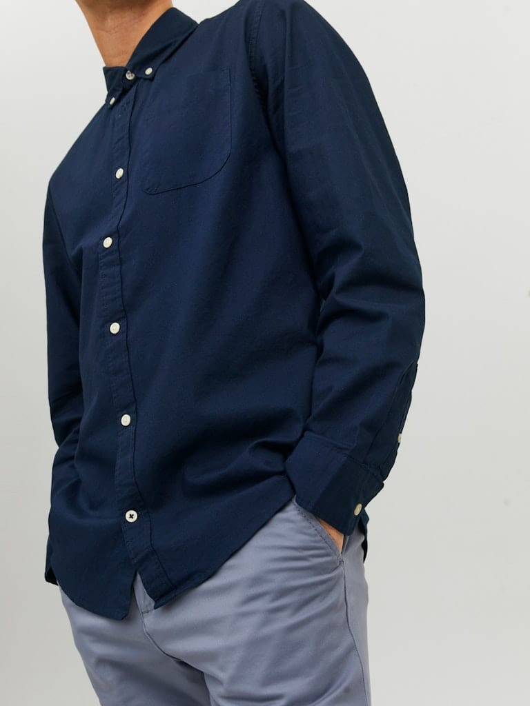 Camisa con bolsillo azul marino - JJEOXFORD