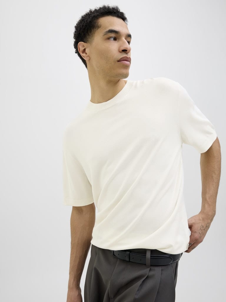 Camiseta de bambú manga corta blanca - JPRCCWILLIAM