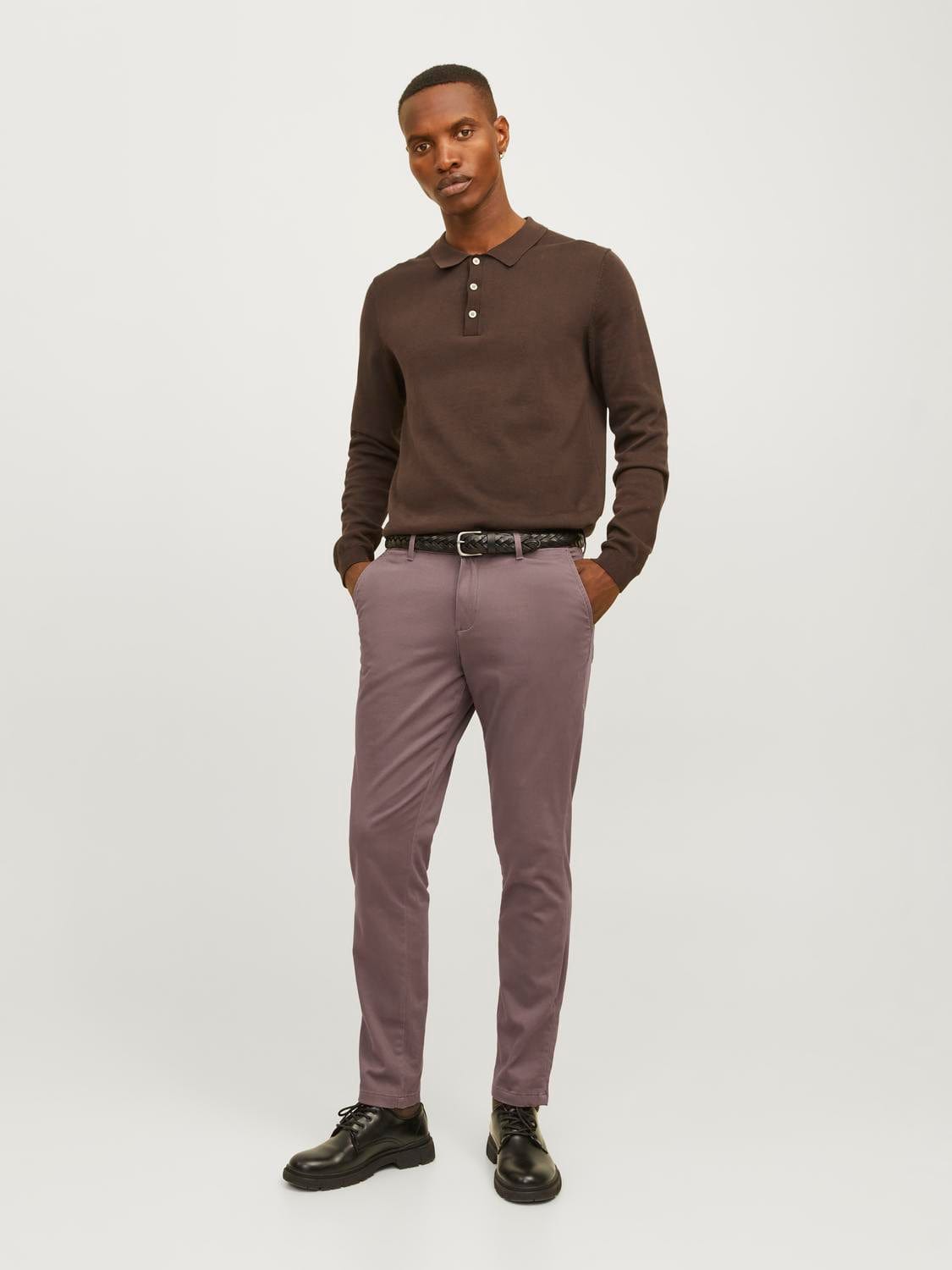 Pantalones chinos violeta - JPSTMARCO