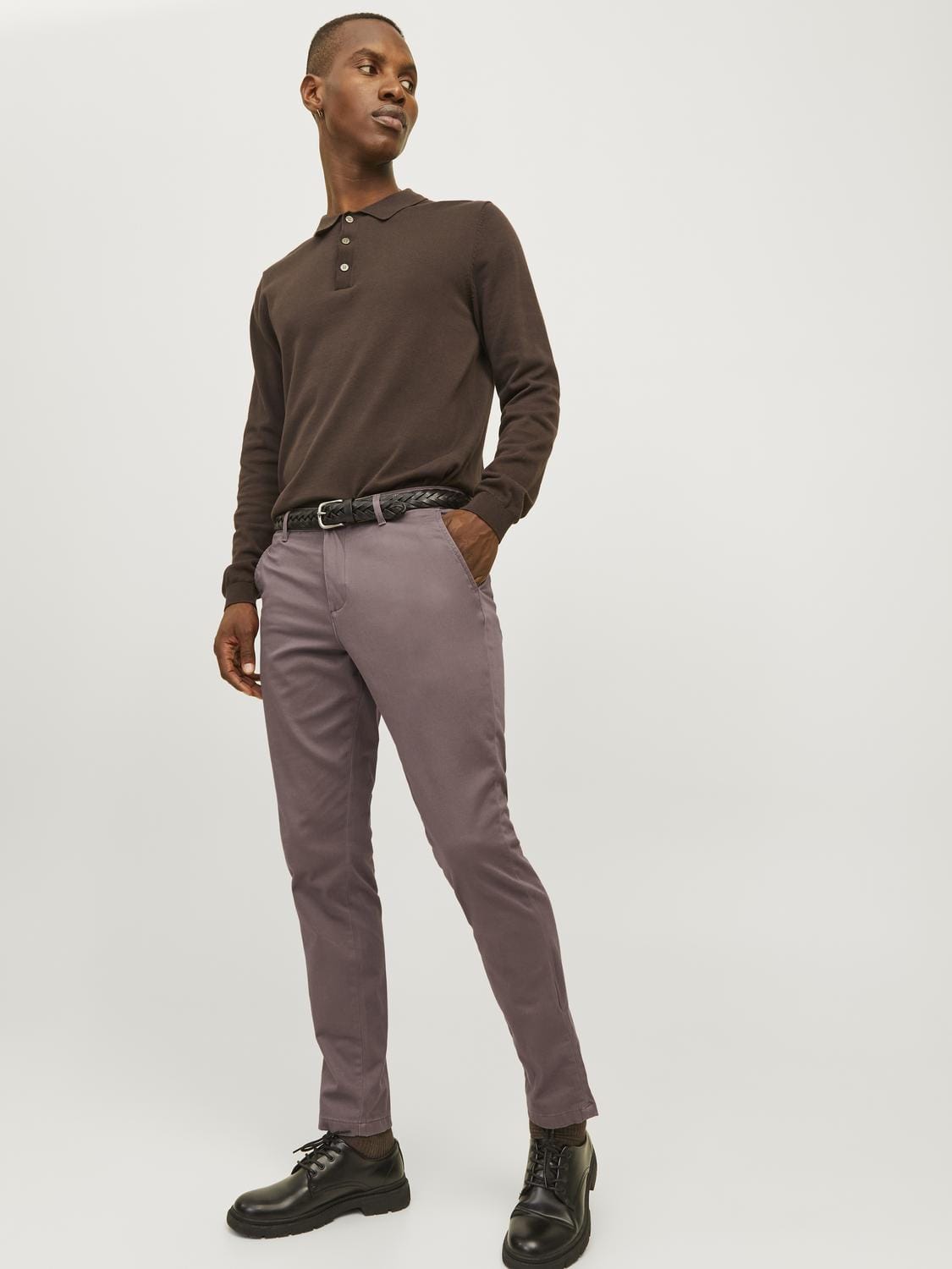 Pantalones chinos violeta - JPSTMARCO