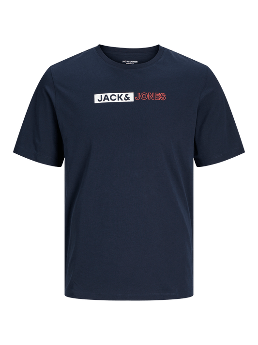 Camiseta con logo azul - JJECORP LOGO TEE PLAY SS O-NECK NOOS