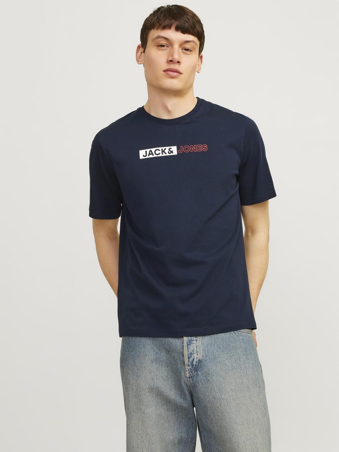 Camiseta con logo azul - JJECORP LOGO TEE PLAY SS O-NECK NOOS