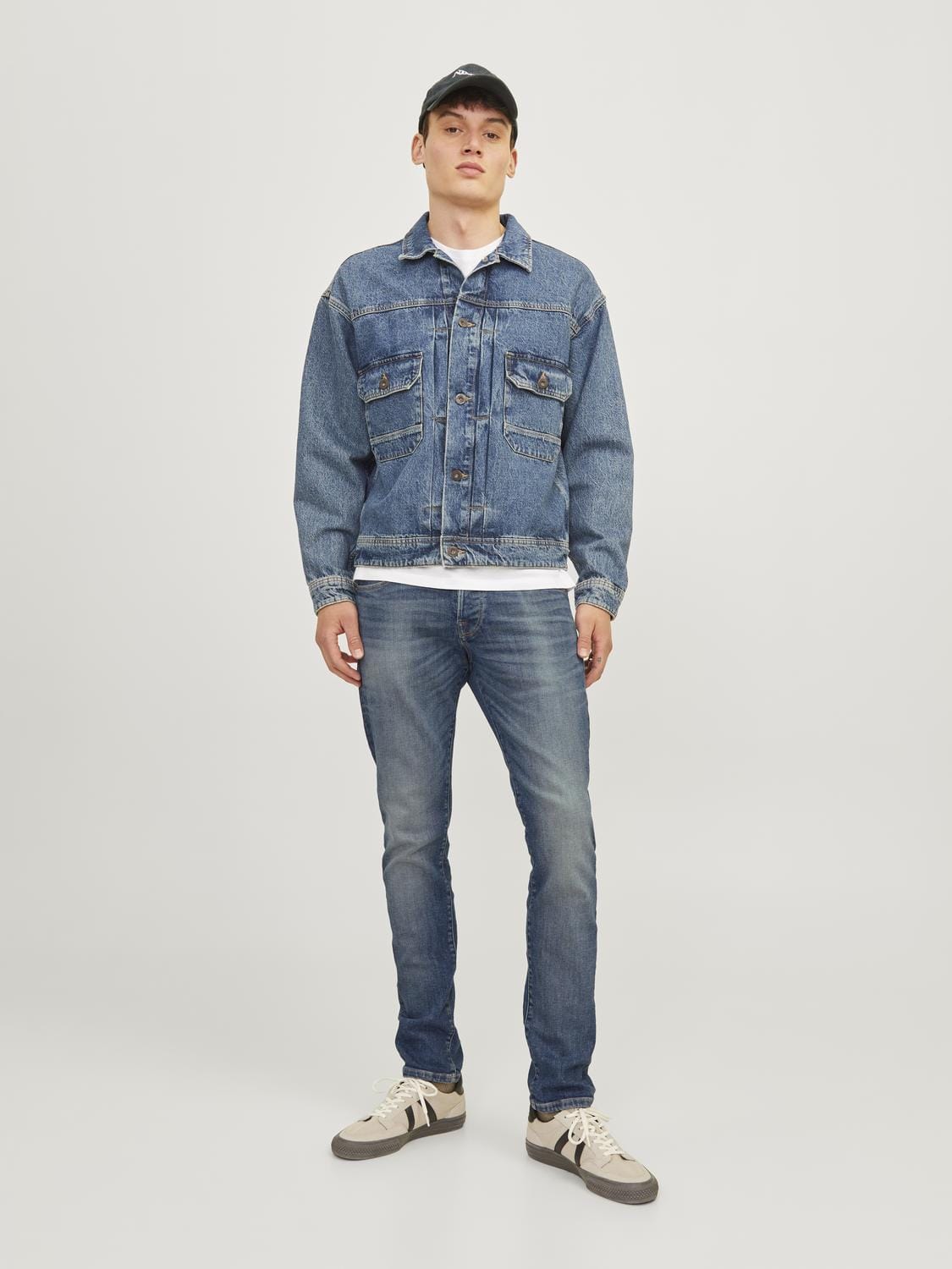 Vaquero ajustado azul - JJIGLENN JJICON JJ 167 50SPS NOOS