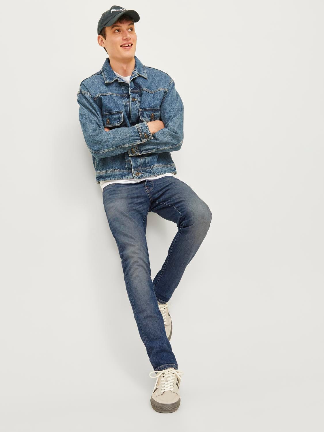 Vaquero ajustado azul - JJIGLENN JJICON JJ 167 50SPS NOOS