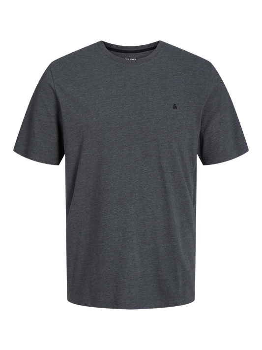 Camiseta con logo gris oscuro - JJEPAULOS TEE SS CREW NECK NOOS