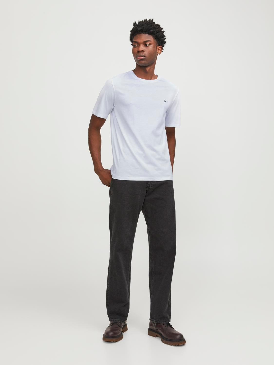 Camiseta de manga corta blanca - JJEPAULOS TEE SS CREW NECK NOOS