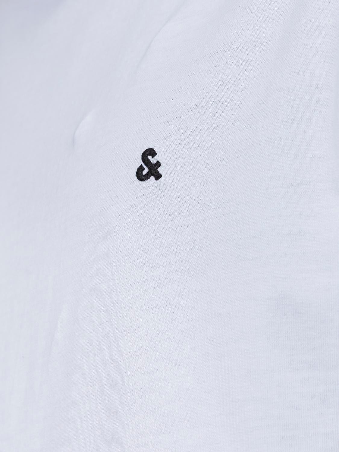 Camiseta de manga corta blanca - JJEPAULOS TEE SS CREW NECK NOOS