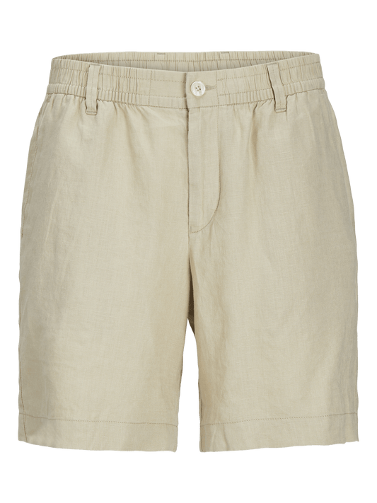 Pantalón lino marrón - JPSTBILL
