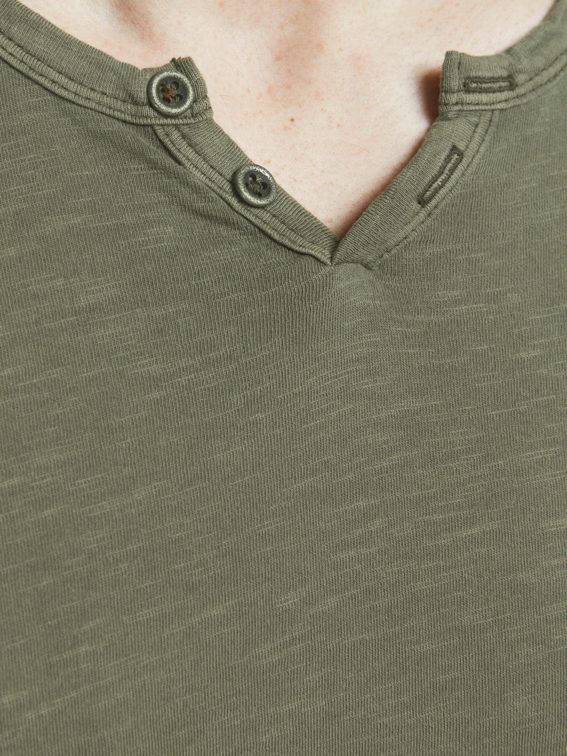 Camiseta cuello pico Verde - SPLIT