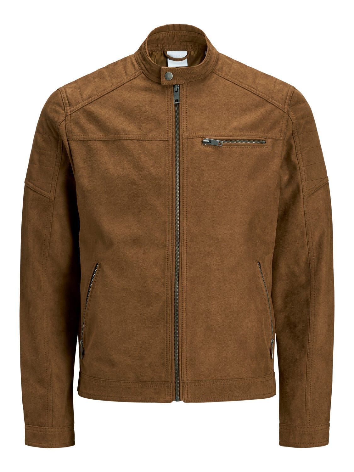 Chaqueta efecto piel marrón - ROCKY