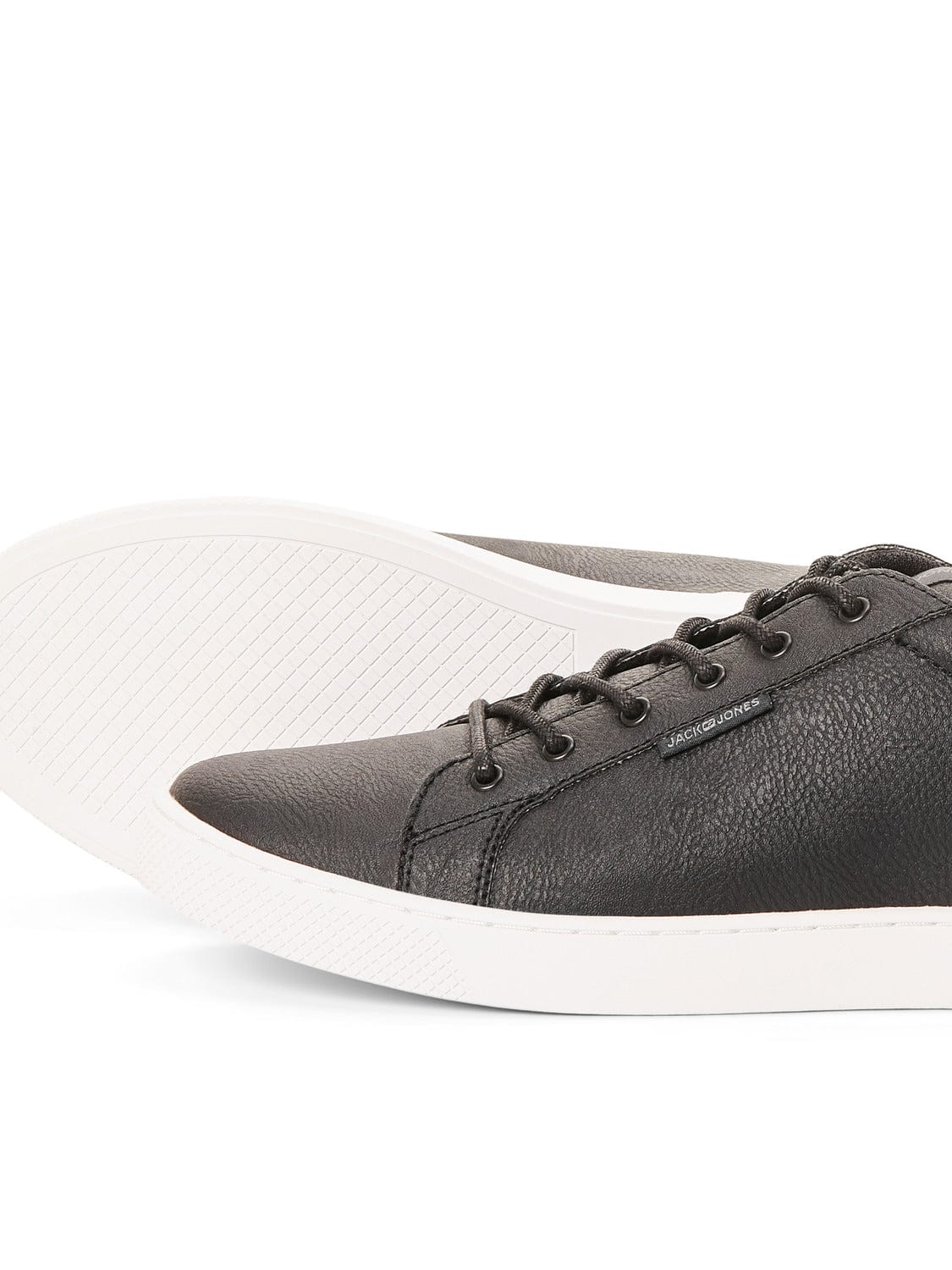 Zapatillas de piel sintética negra -JFWTRENT