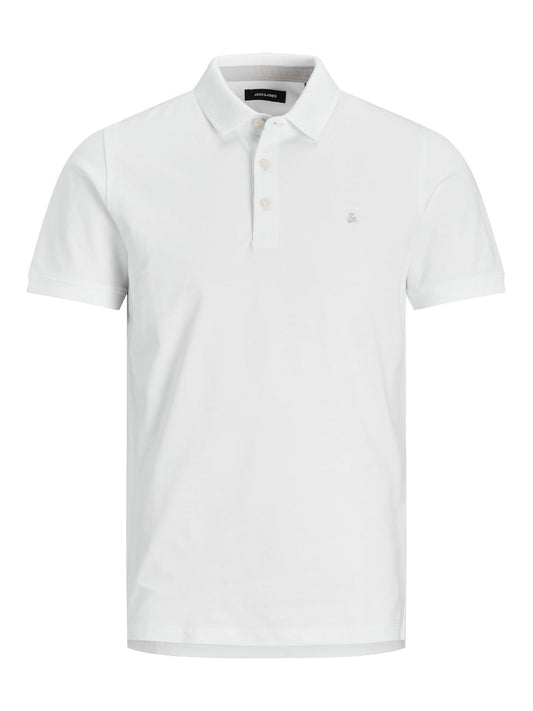 Polo manga corta blanco - JJEPAULOS POLO SS NOOS