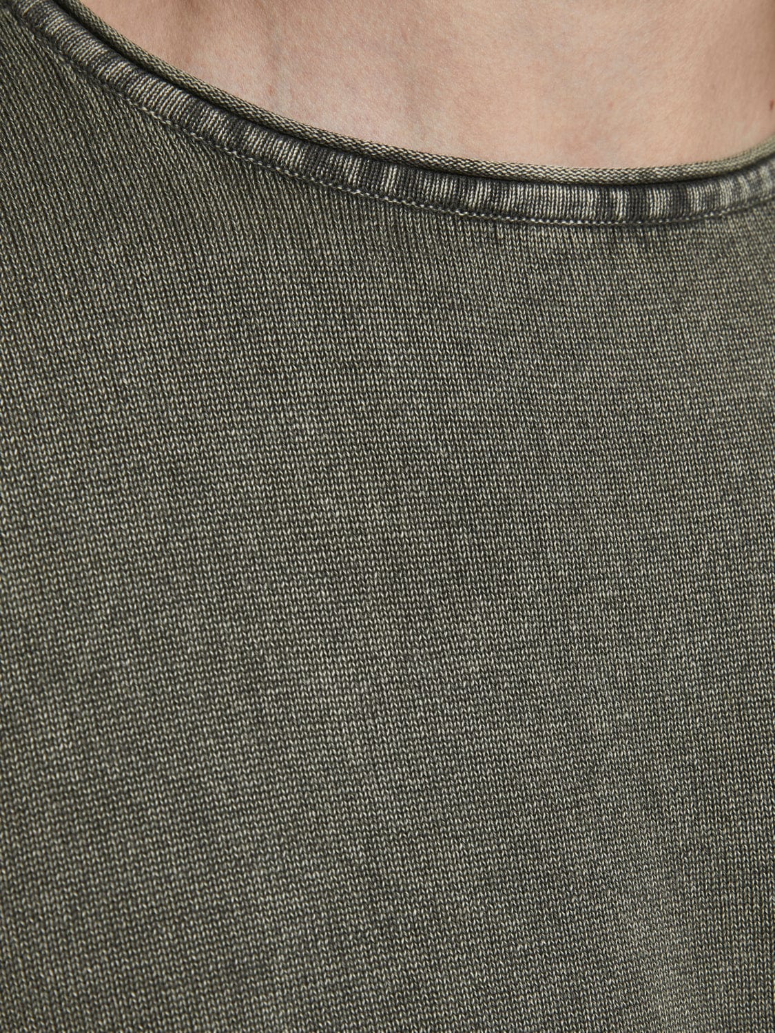 Jersey algodón fino verde -JJELEO