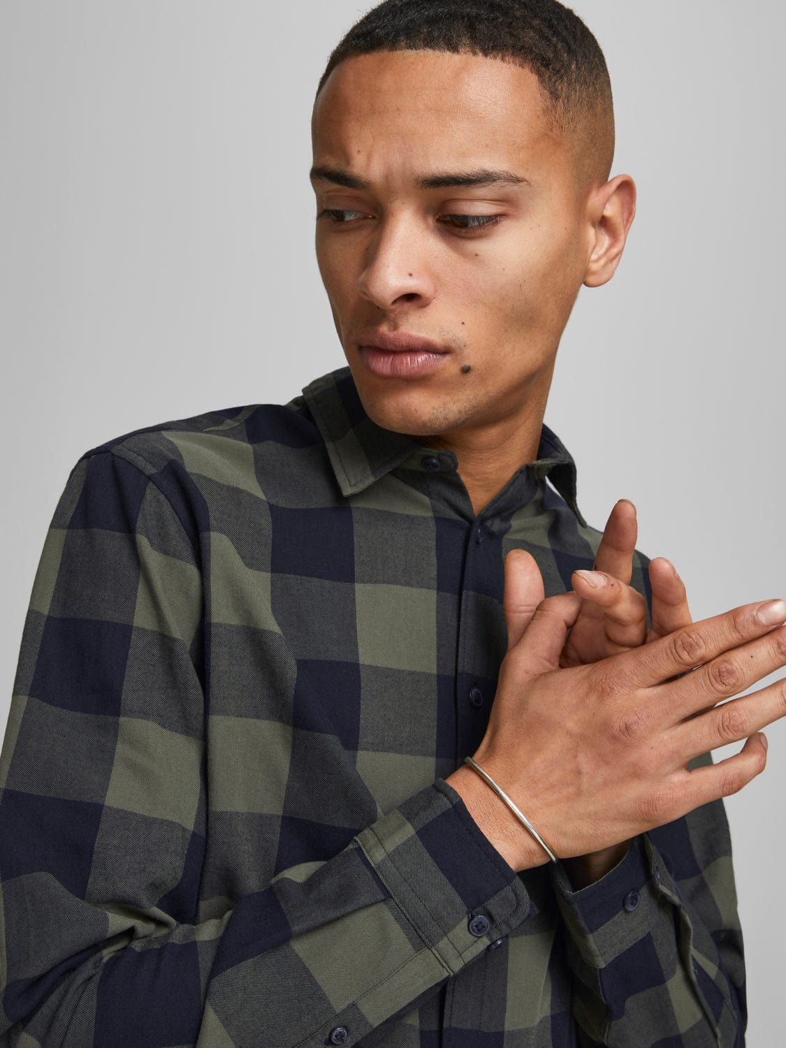 Camisa de cuadros verde -GINGHAM