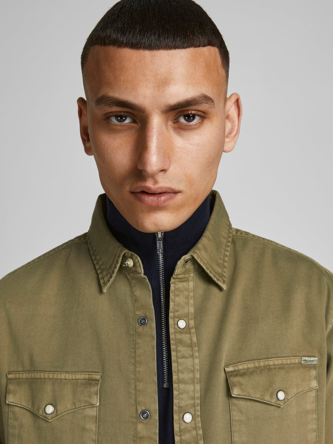Camisa vaquera verde - SHERIDAN