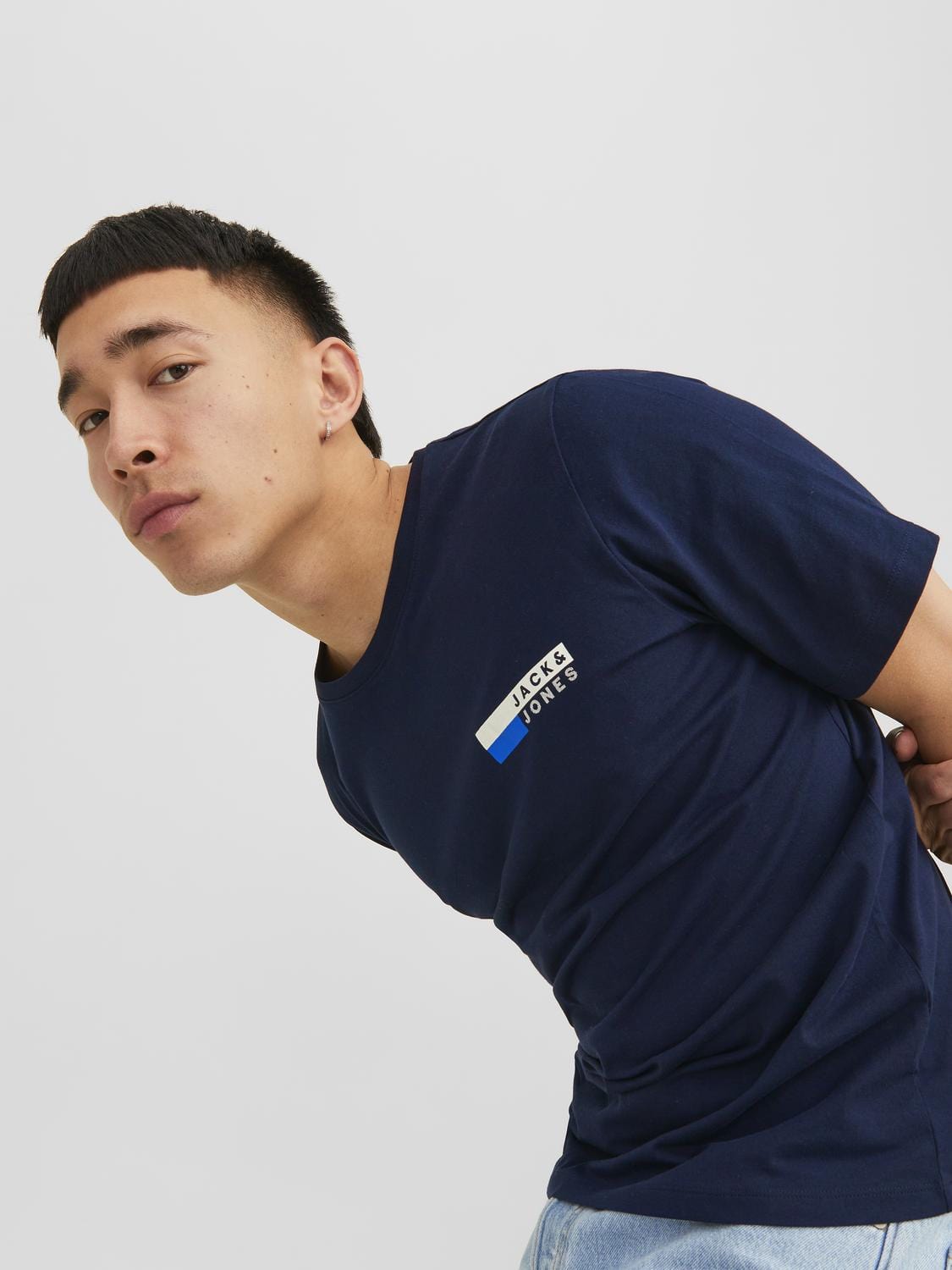 Camiseta azul - JJECORP LOGO TEE PLAY SS O-NECK NOOS