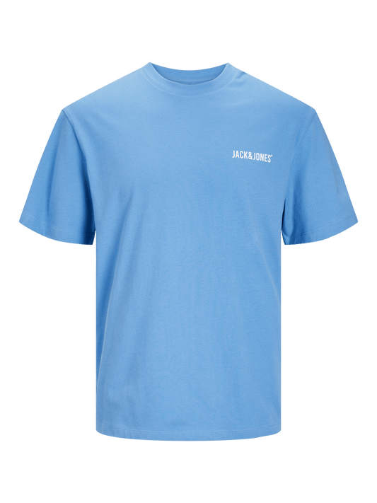 Camiseta oversize estampada azul - JJGROW