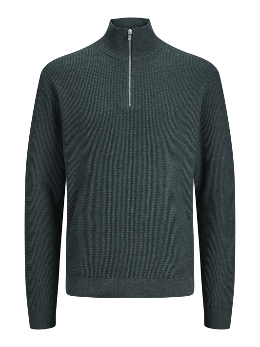 Jersey con cremallera media verde oscuro - JPRBLAARTHUR