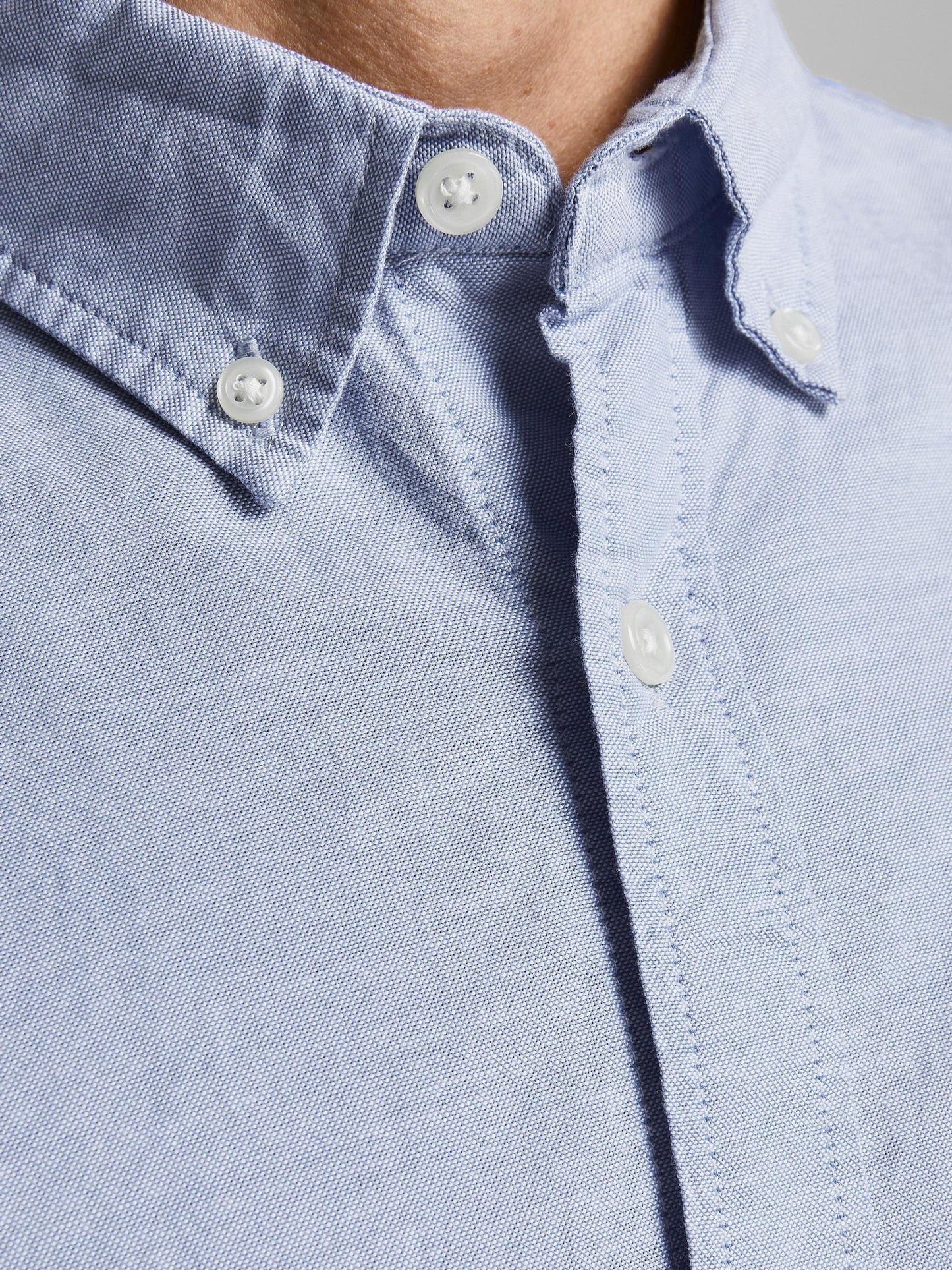Camisa con bolsillo azul - JJEOXFORD