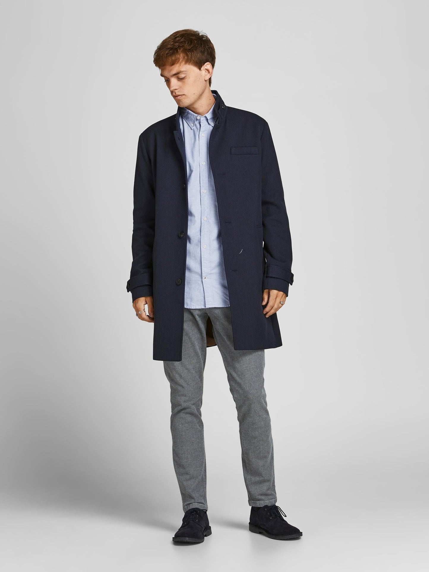 Camisa con bolsillo azul - JJEOXFORD