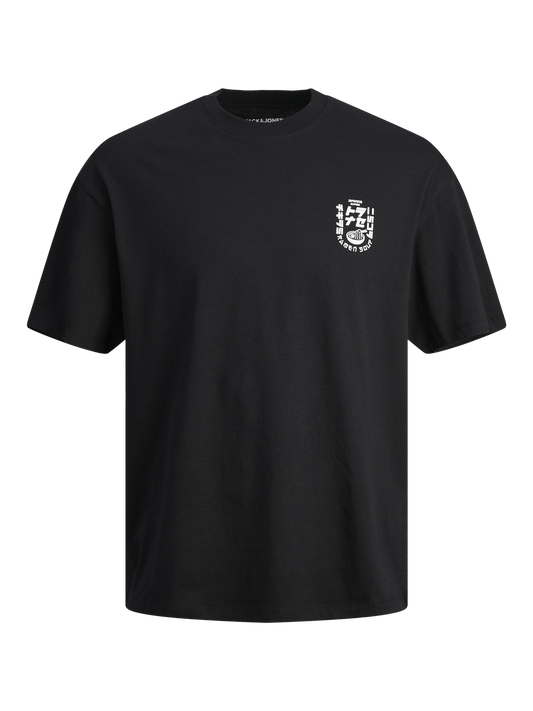 Camiseta oversize estampada negra - JJDIRK