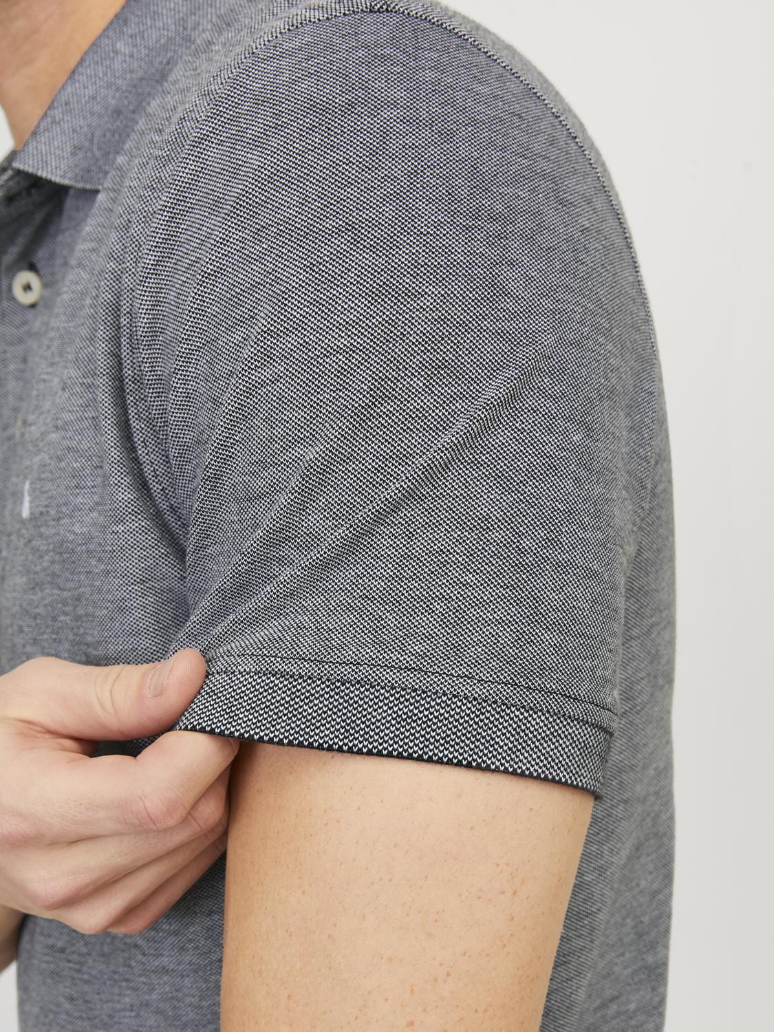 Polo punto gris - JJEPAULOS POLO SS NOOS
