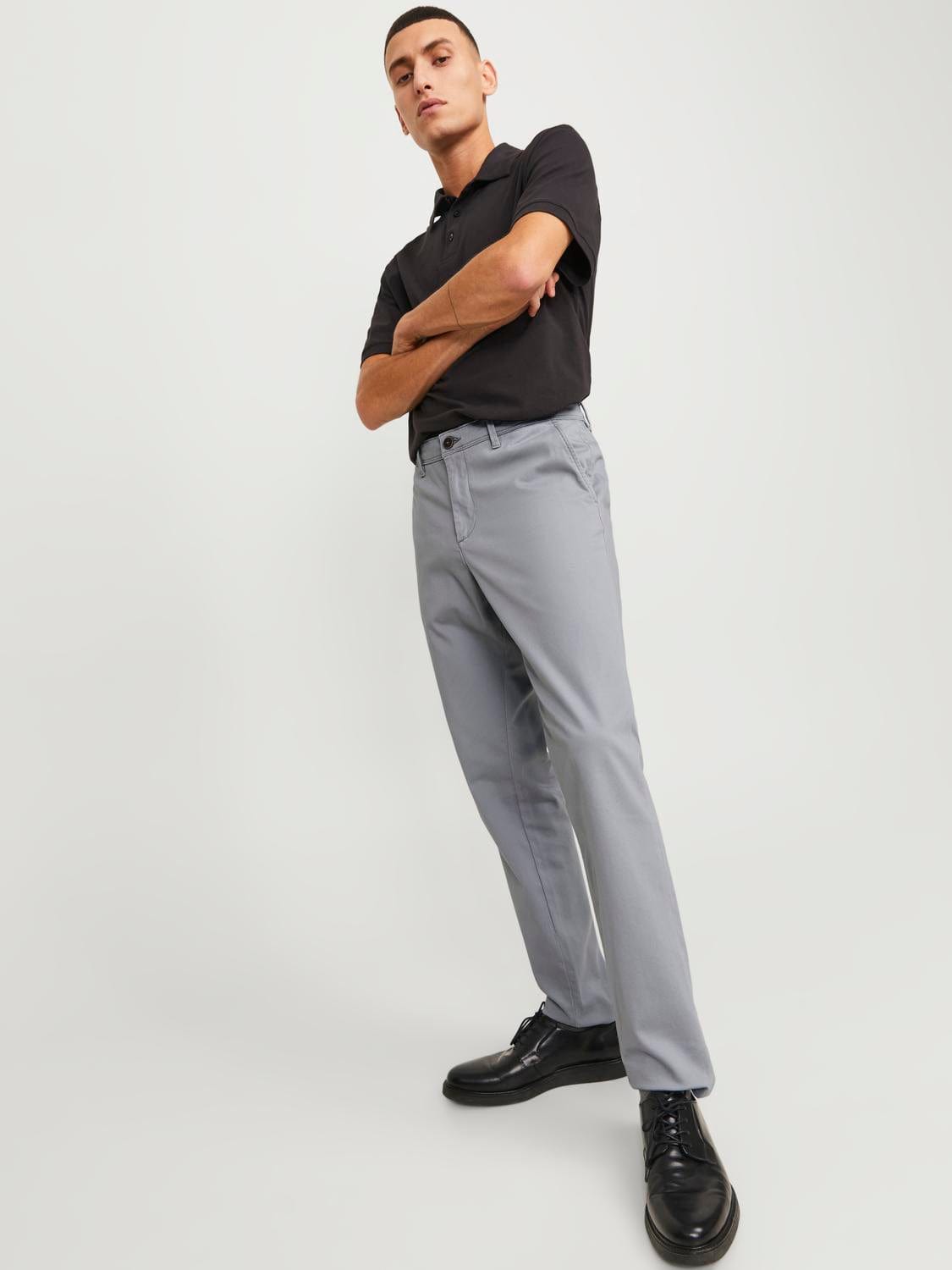 Pantalón chino gris - JPSTMARCO JJBOWIE NOOS