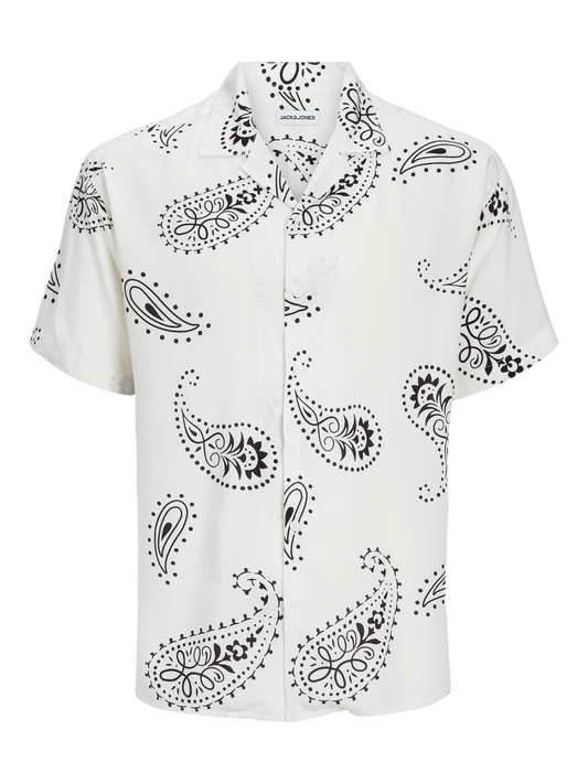 Camisa Oversize estampada Blanca -JJJEFF