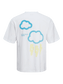 Camiseta oversize estampada blanca -JORVIVID