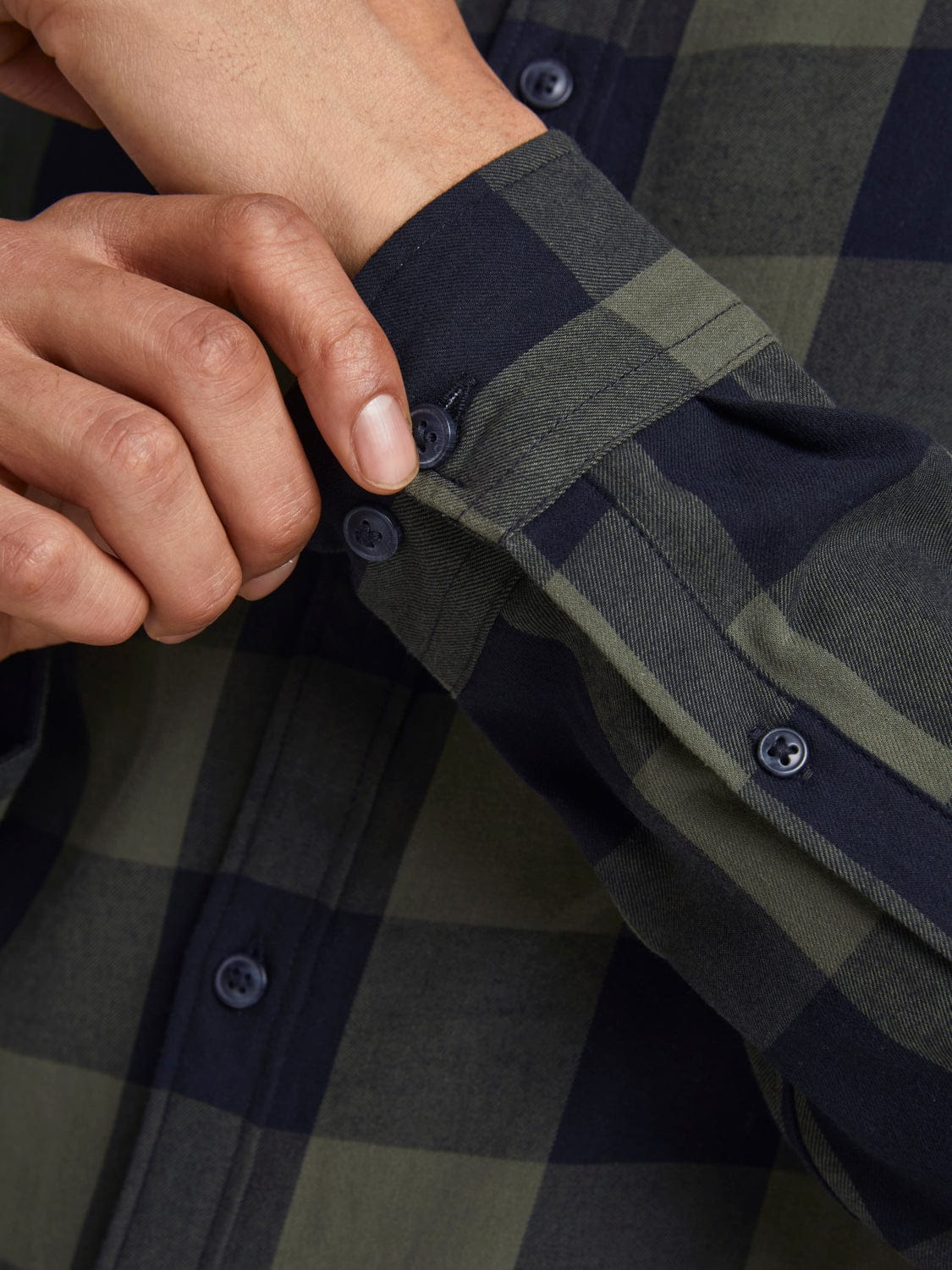 Camisa de cuadros verde -GINGHAM