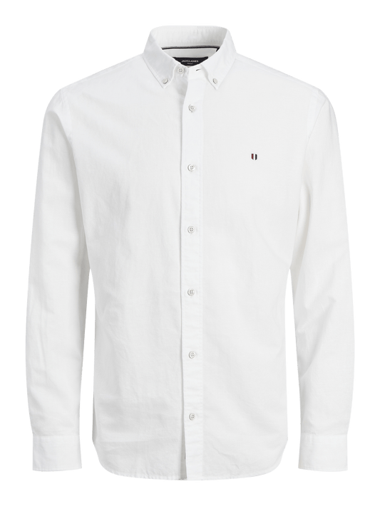 Camisa Lino blanca - JPRBLUSUMMER