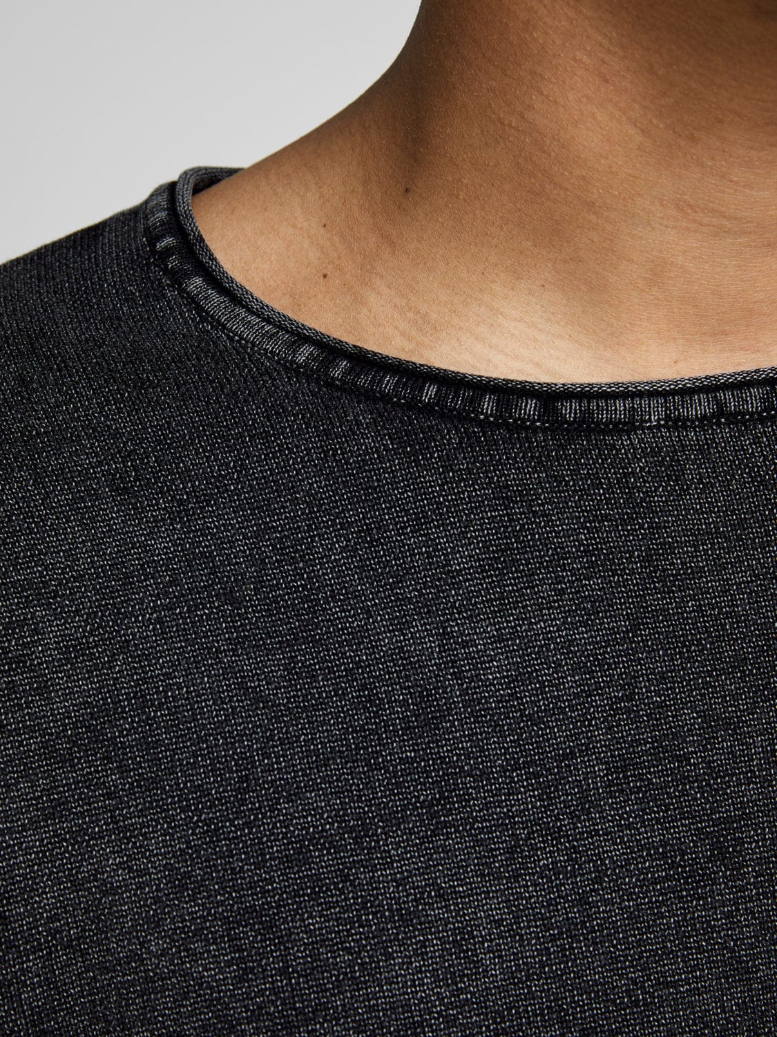 Jersey punto fino negro - JJELEO