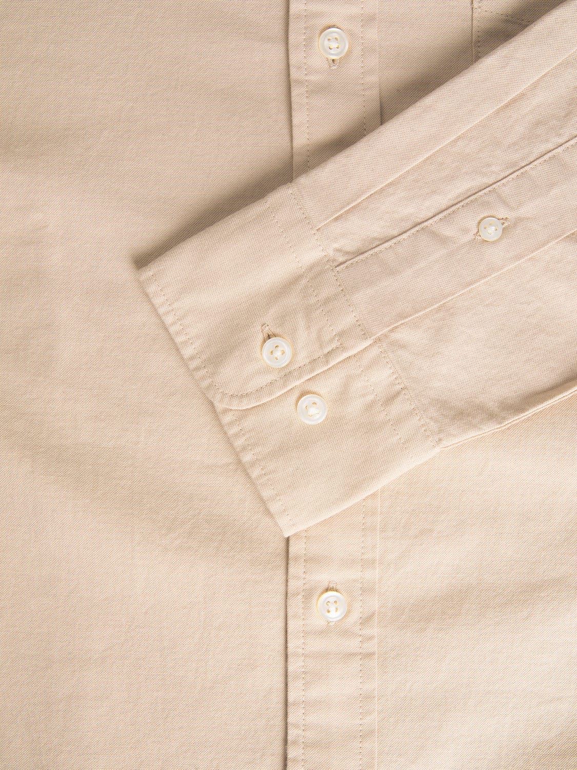 Camisa algodón orgánico con bolsillo beige -JPRBROOK
