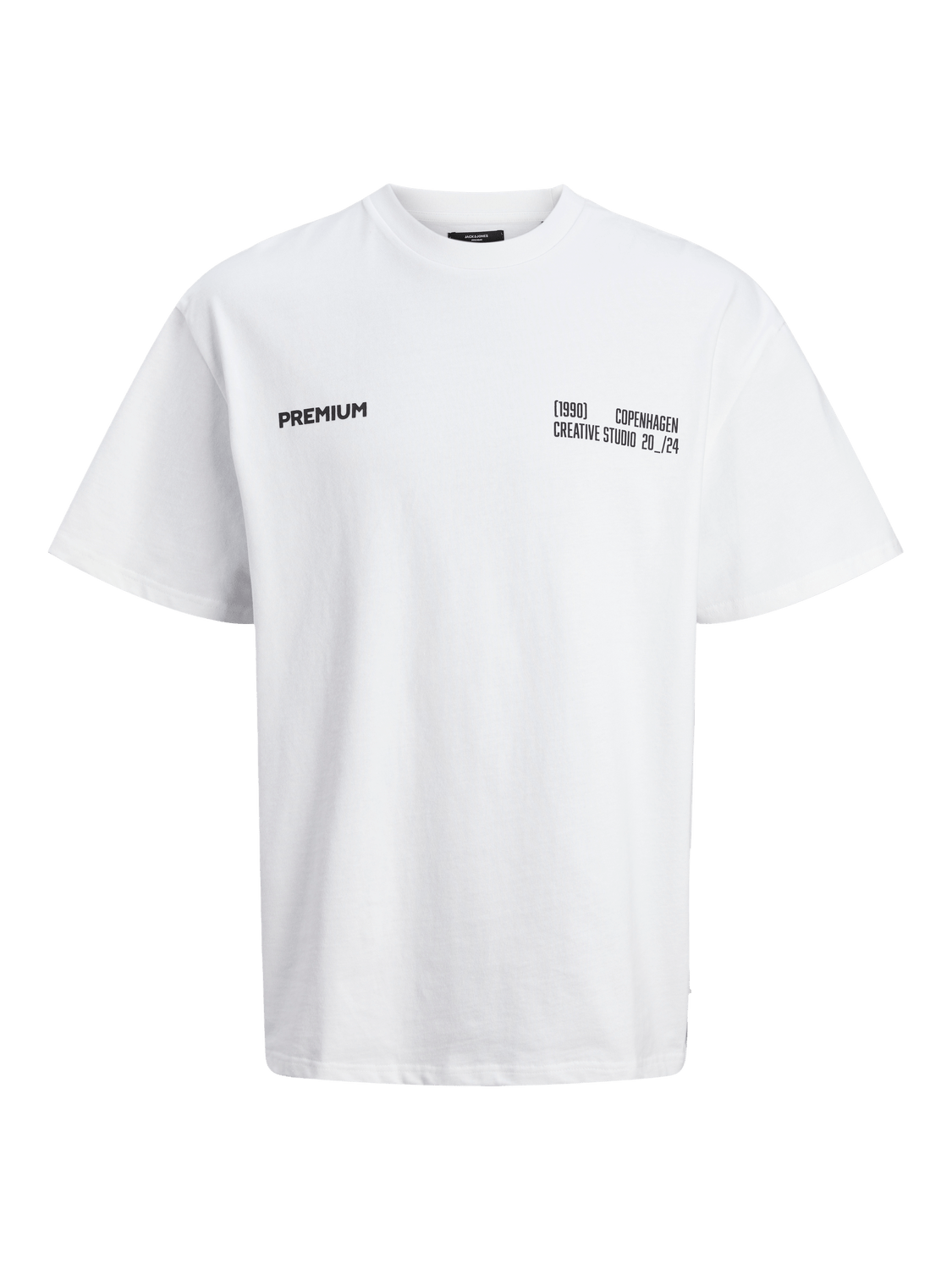 Camiseta con logo blanco - JPRBLAHARVEY