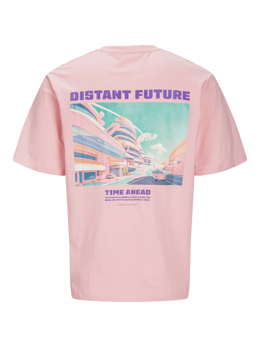Camiseta estampada rosa - JORBLEACH
