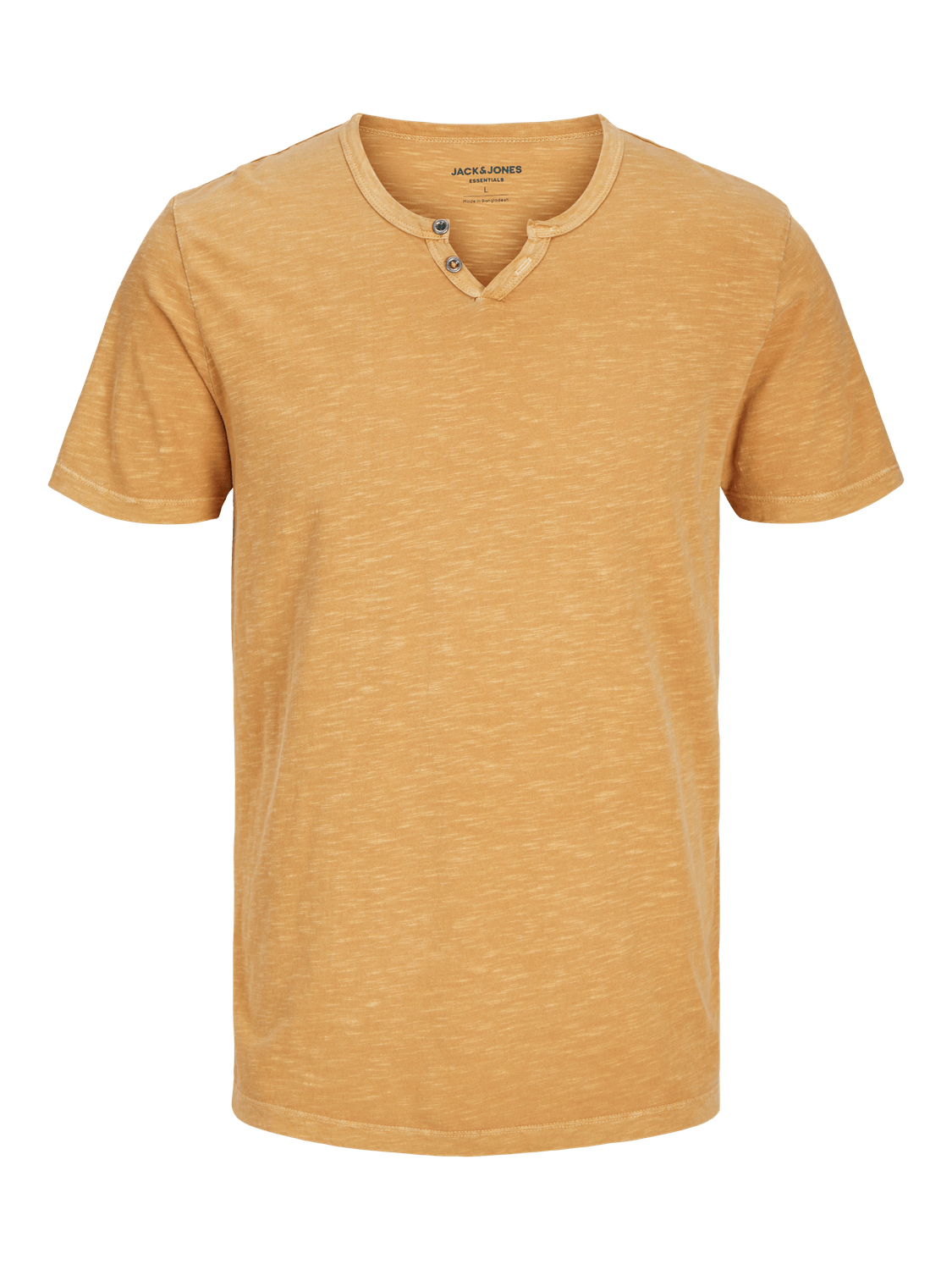 Camiseta cuello pico amarillo - JJESPLIT